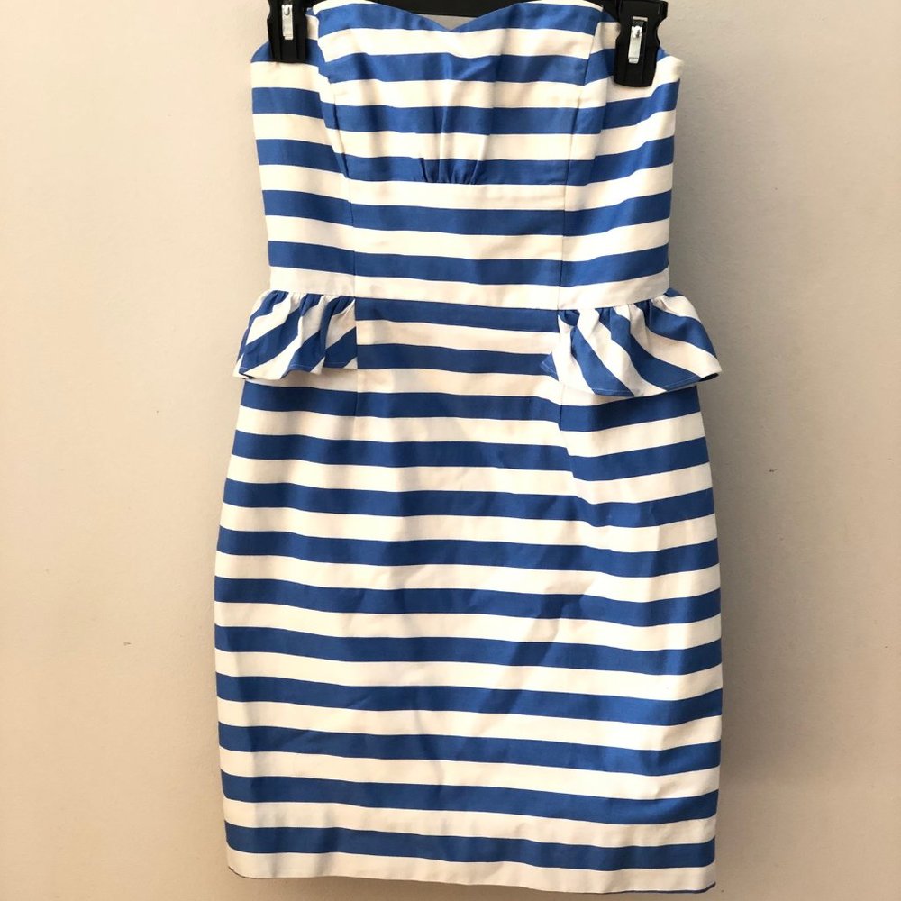 Lilly Pulitzer Striped Peplum Dress